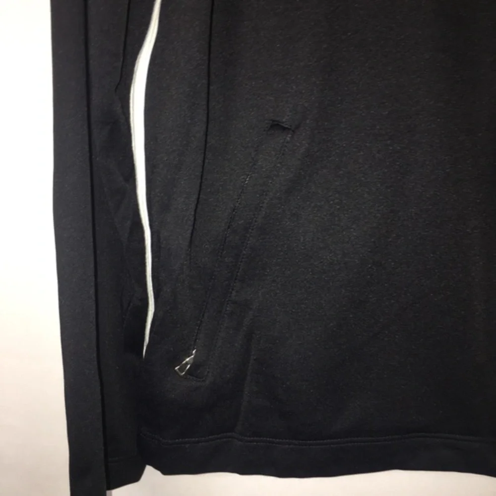 Lands' End Track Jacket Black White M‎